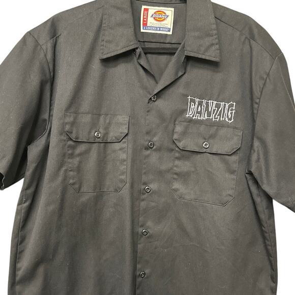Vintage Danzig Embroidered Dickies Work Shirt Large Misfits/Samhain/Metal - Picture 5 of 7